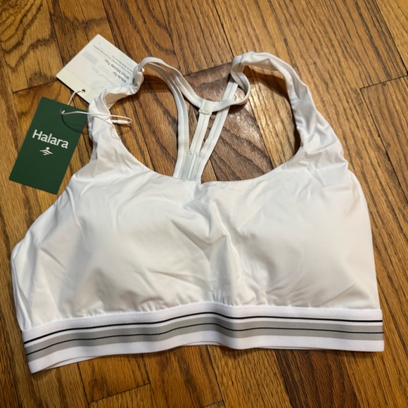 HALARA Tops - HALARA Strappy White Sports Bra